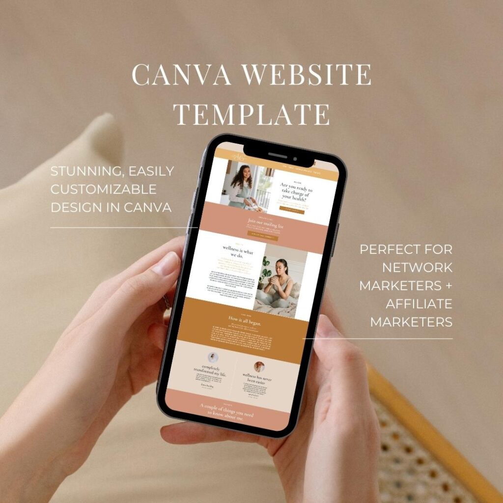 Canva One Page Website Template - Alexandria Hinders Creative